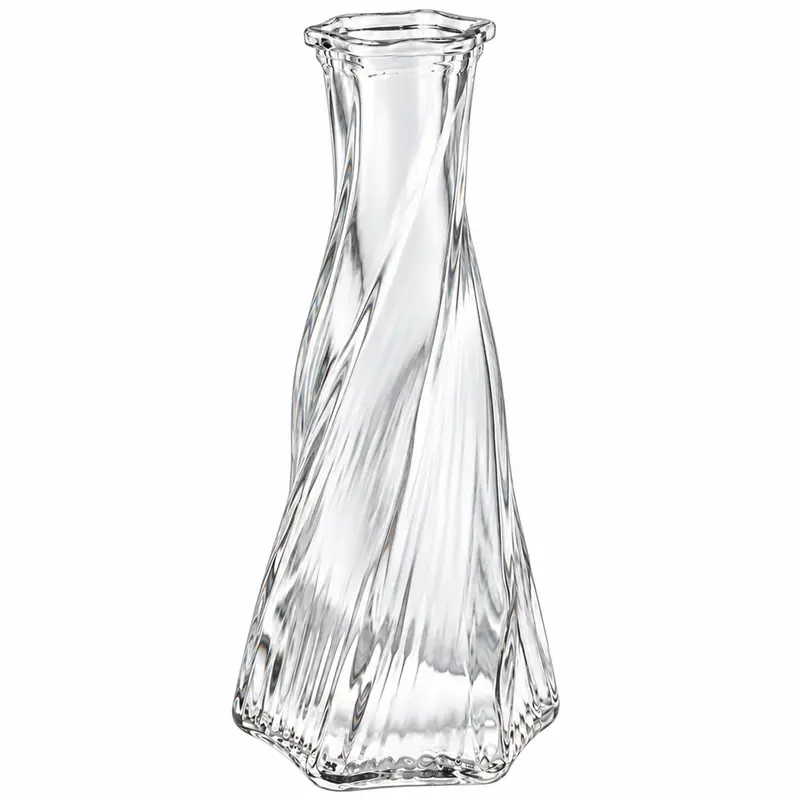 VASO DE VIDRO SEXTAVADO 19X9X5CM