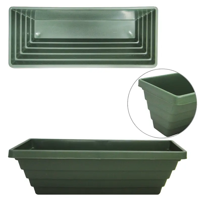 JARDINEIRA FLOREIRA DE PAREDE VERDE MUSGO 20X9,5X7,5CM 900ML DE PLASTICO