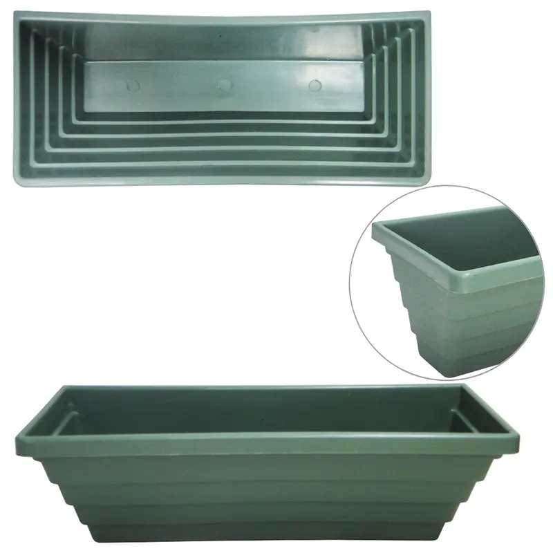 JARDINEIRA FLOREIRA DE PAREDE VERDE MUSGO 30X13X10,5CM 2,3L DE PLASTICO