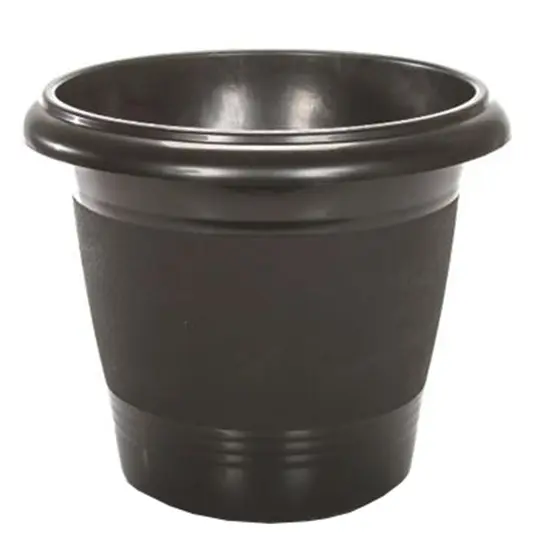 VASO REDONDO PRETO 3,8L 19X20CM DE Ø DE PLASTICO