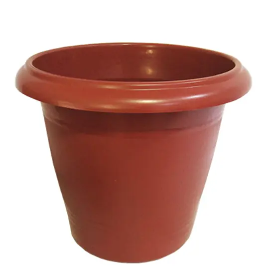 VASO REDONDO TELHA CERAMICO 7,5L 23,5X25CM DE Ø DE PLASTICO