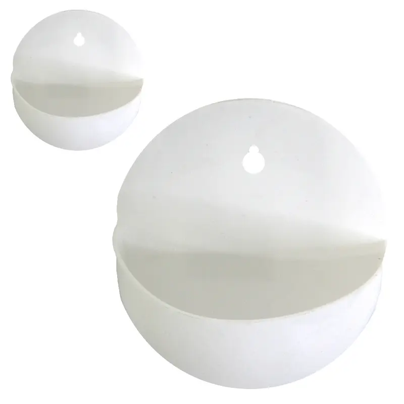 VASO DE PAREDE BRANCO 230ML 13,5X12X5,5CM DE PLASTICO