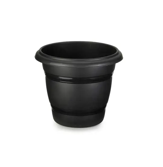 VASO REDONDO PRETO NUMERO 28 24X28CM DE Ø DE PLASTICO
