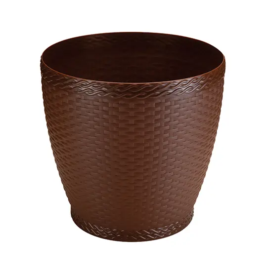 VASO REDONDO RATTAN COFFEE MINI MINI 700ML 11X11CM DE Ø DE PLASTICO