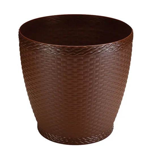 VASO REDONDO RATTAN COFFEE MINI 1,7L 14X15CM DE Ø DE PLASTICO
