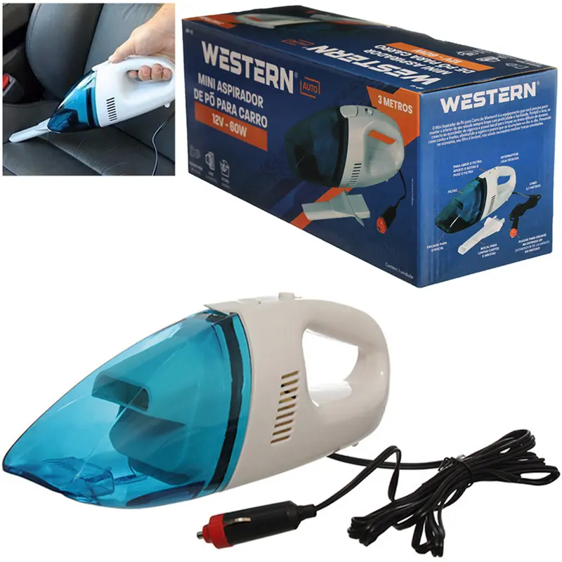 ASPIRADOR DE PO AUTOMOTIVO COM BICO PARA CANTO 12V 60W