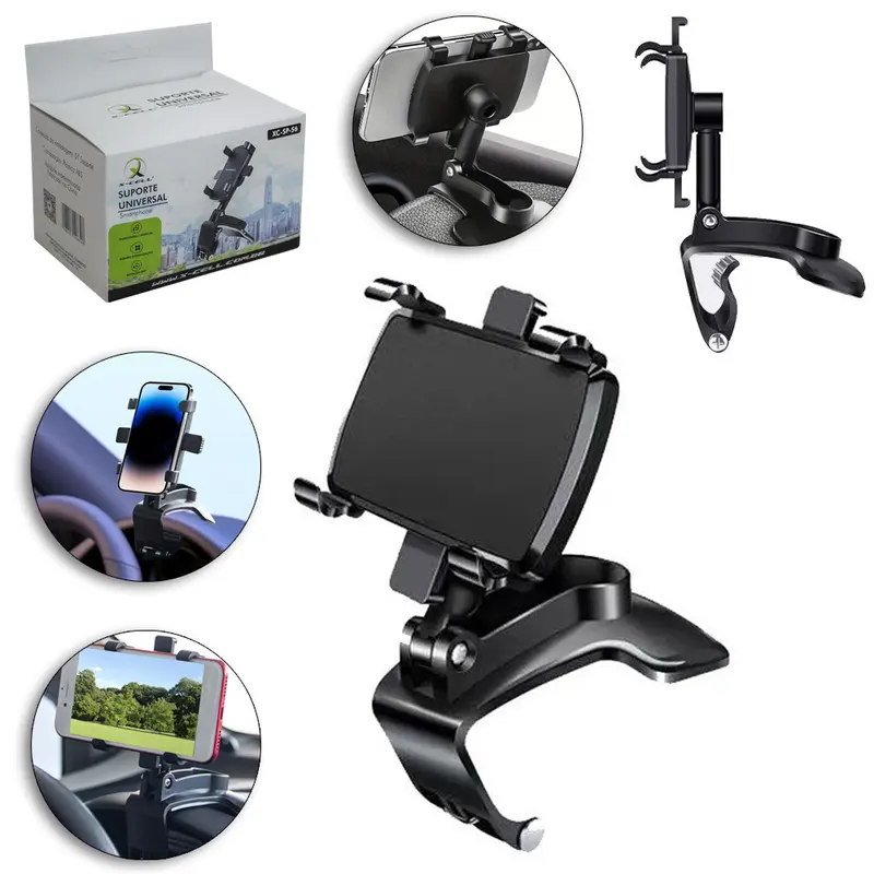 SUPORTE AUTOMOTIVO UNIVERSAL 360º PARA CELULAR / GPS X-CELL