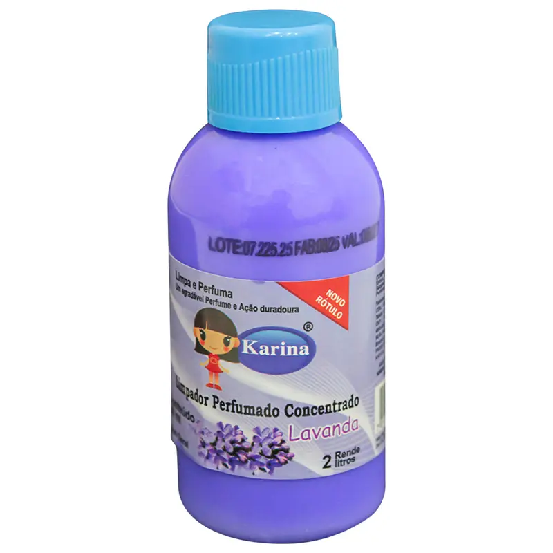 LIMPADOR PERFUMADO CONCENTRADO LAVANDA KARINA 60ML RENDE 2L