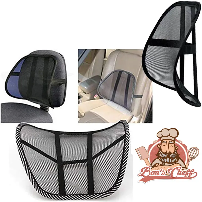 ENCOSTO LOMBAR PARA CADEIRA E BANCO AUTOMOTIVO 37X39CM