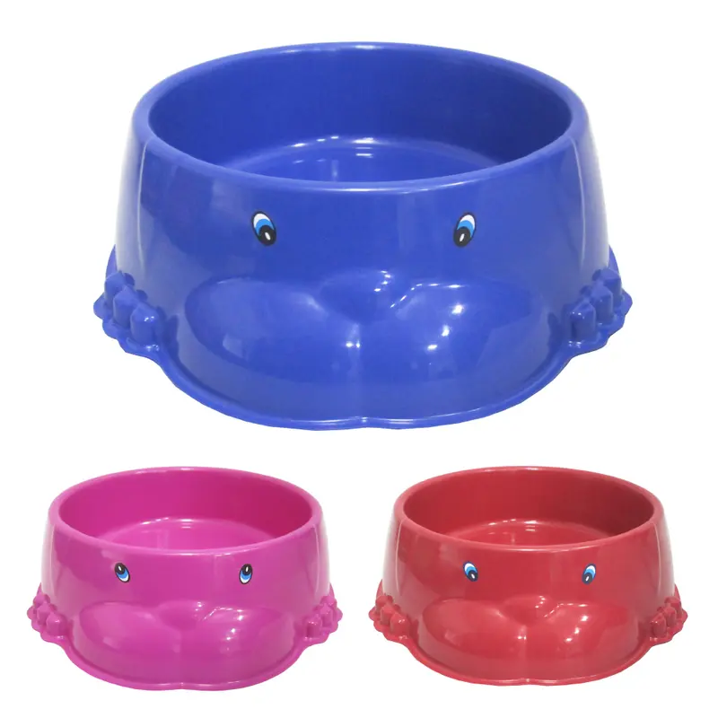 COMEDOURO / BEBEDOURO DE PLASTICO CACHORRO MEDIO COLORS 600ML 21X20X6CM