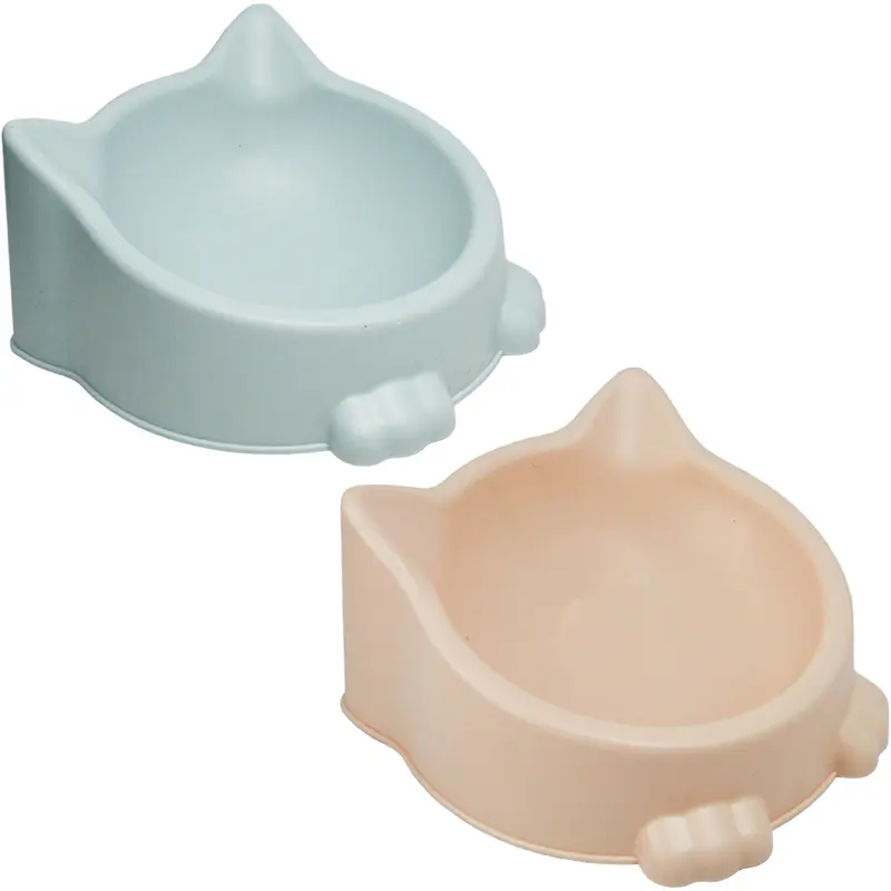 COMEDOURO / BEBEDOURO DE PLASTICO GATO 200ML 17X17X9CM
