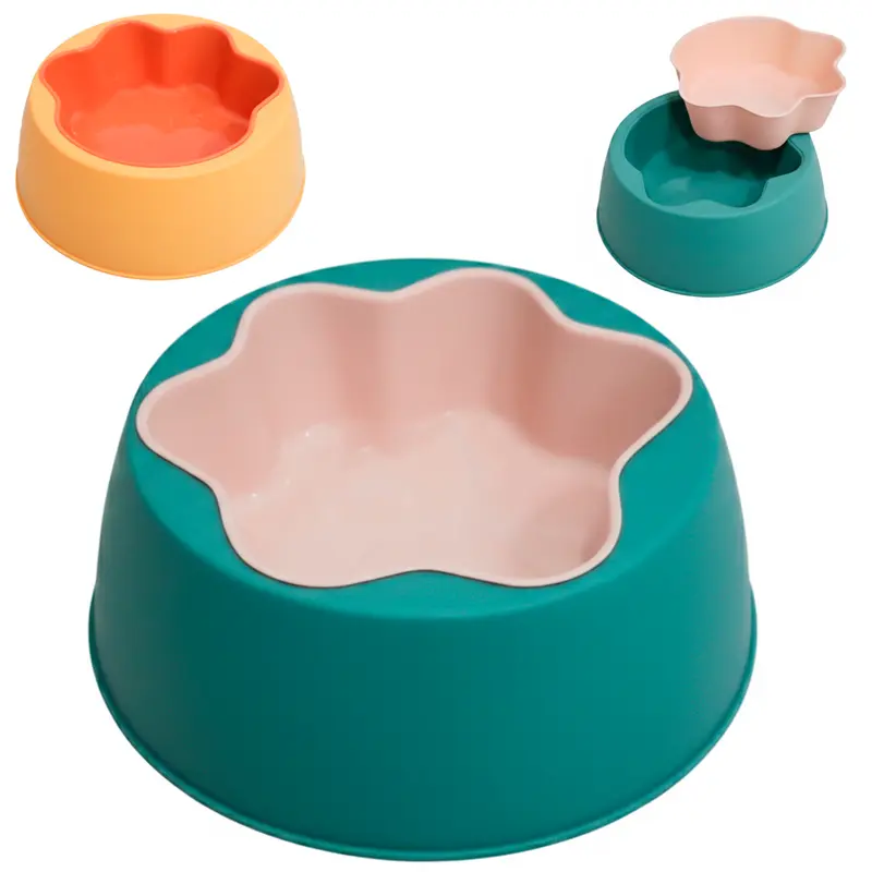 COMEDOURO / BEBEDOURO DE PLASTICO PATA 400ML 6,5X18CM DE Ø