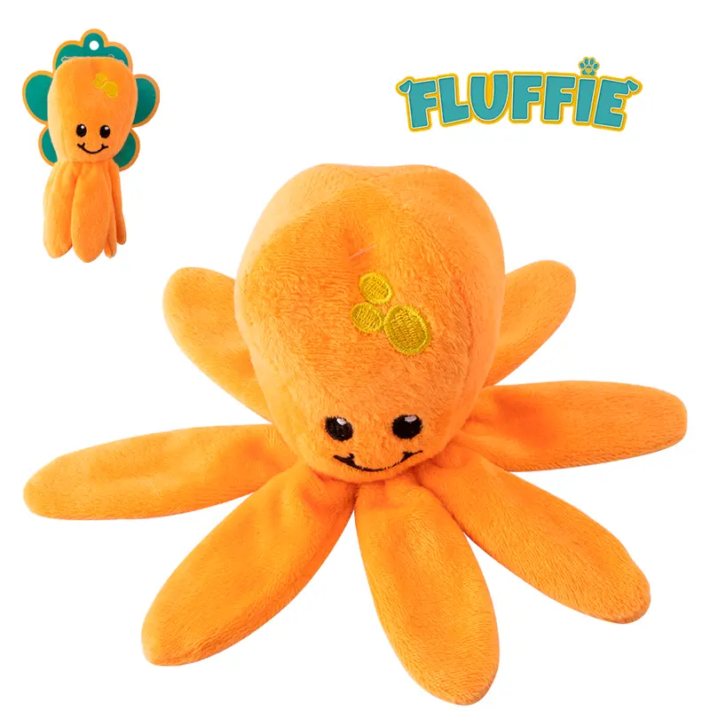 BRINQUEDO PARA CACHORRO POLVO DE PELUCIA FLUFFIE 16,5X7,5CM