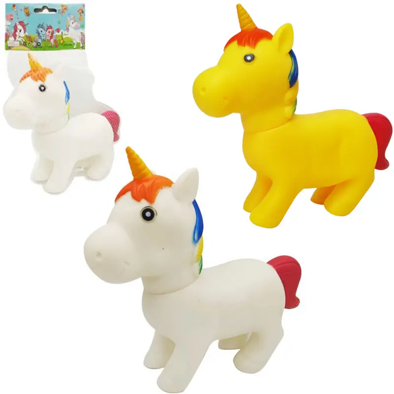 BRINQUEDO PARA CACHORRO UNICORNIO DE PLASTICO COM SOM COLORS 21X20X7CM