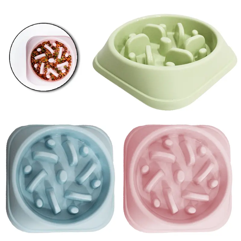 COMEDOURO / BEBEDOURO LENTO DE PLASTICO 450ML 20X4CM