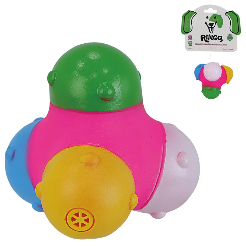 BRINQUEDO PARA CACHORRO DE PVC COM SOM 7X7X6CM