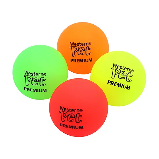 BRINQUEDO PARA CACHORRO BOLA GLOW BRILHA NO ESCURO DE PVC COLORS 5CM DE Ø PREMIUM