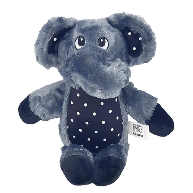BRINQUEDO PARA CACHORRO ELEFANTE DE PELUCIA COM SOM 29X28CM PREMIUM