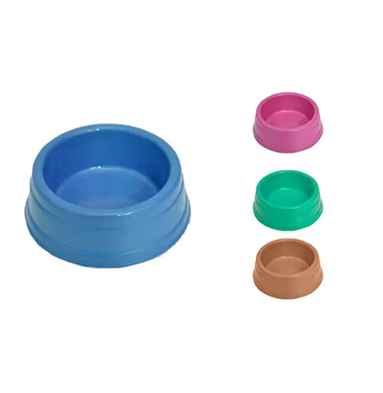 COMEDOURO / BEBEDOURO DE PLASTICO COLORS Nº 2 600ML 6,5X15CM DE Ø
