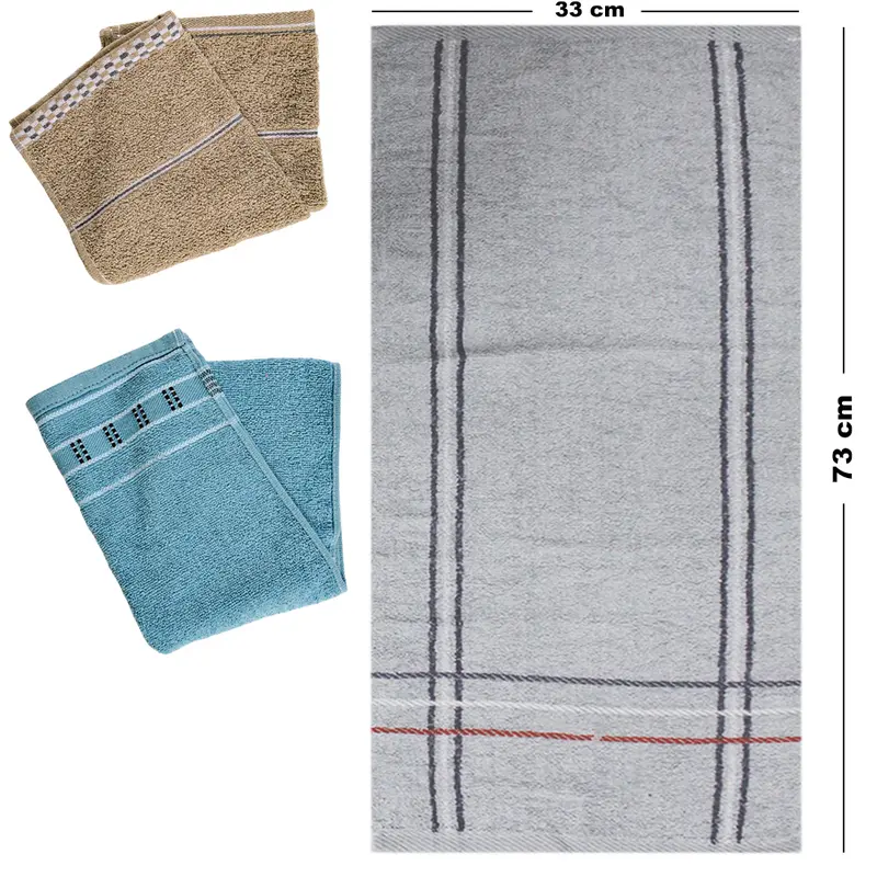 TOALHA DE POLIESTER RETANGULAR ( ROSTO ) MULTIUSO 73X33CM