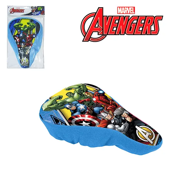 CAPA PARA BANCO DE BICICLETA INFANTIL SORTIDAS VINGADORES/AVENGERS NA SOLAPA
