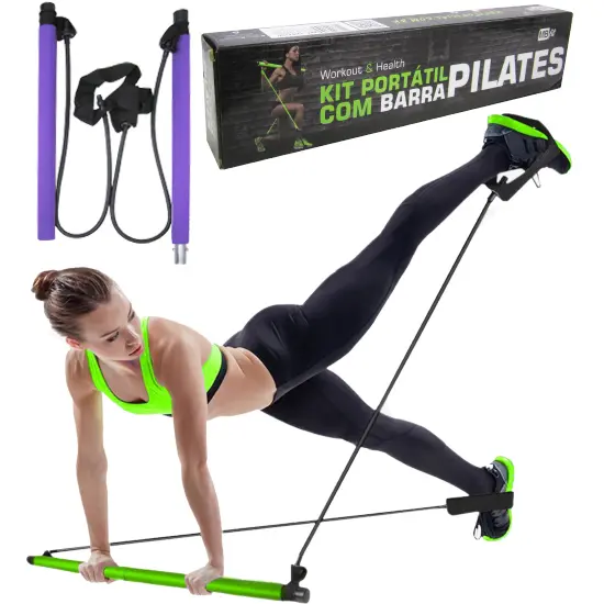 BARRA PARA EXERCICIOS PILATES COLORS 91CM