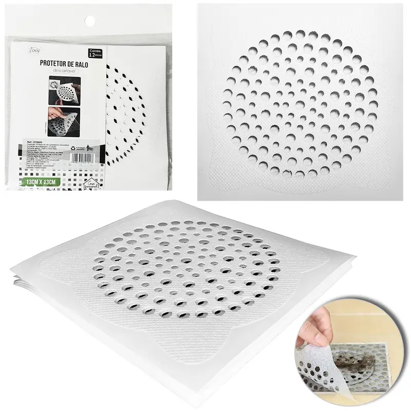 PROTETOR DE TNT DESCARTAVEL PARA RALO 13X13CM COM 12 PECAS