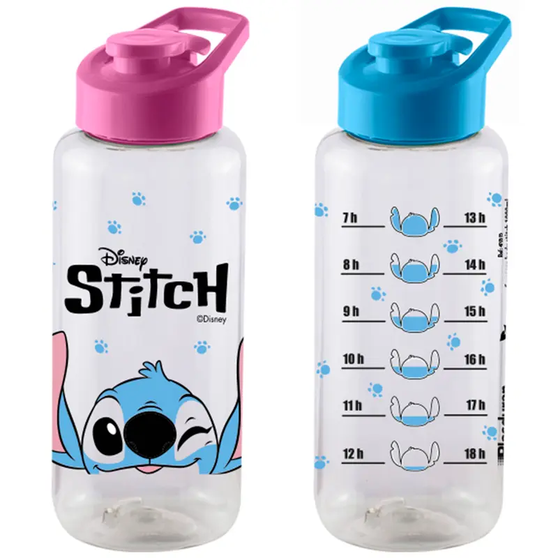 GARRAFA SQUEEZE DE PLASTICO PET BODY STITCH COM TAMPA E ALCA 1 L