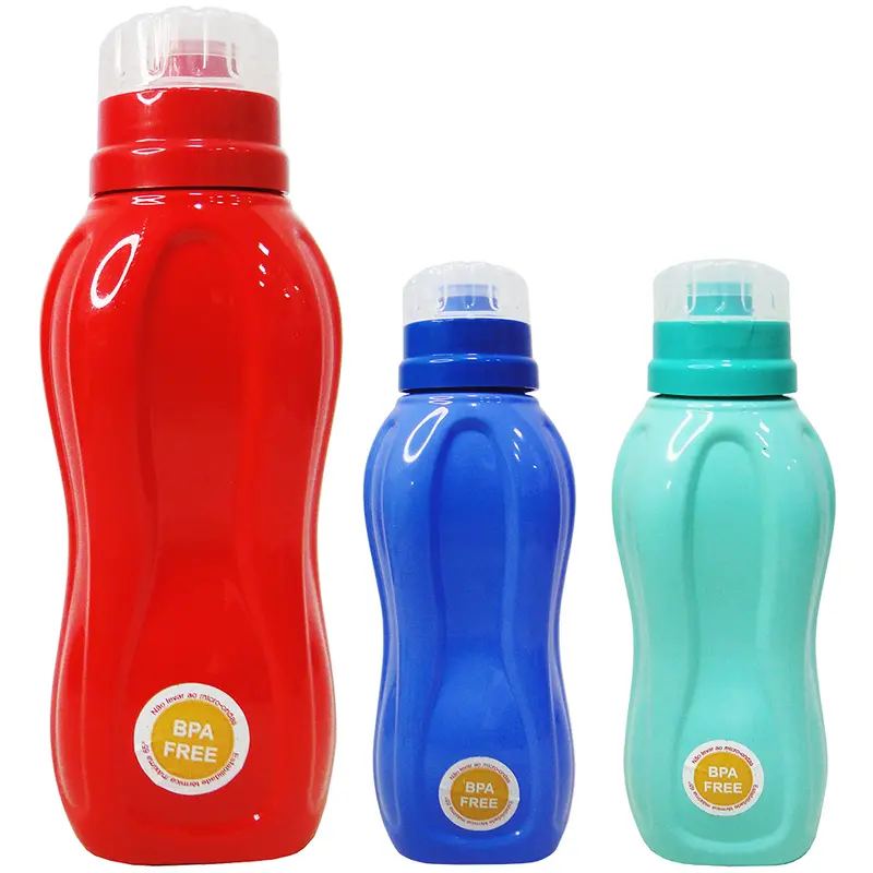 GARRAFA SQUEEZE DE PLASTICO PET CONSTELACAO COM TAMPA COLORS 730ML STTW