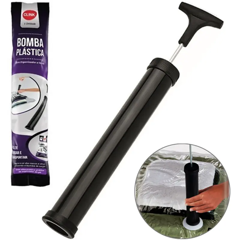 BOMBA DE SUCCAO MANUAL PARA SACO A VACUO 28X4CM NA SOLAPA