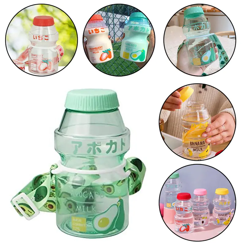 GARRAFA SQUEEZE DE PLASTICO AS YAKULT COM TAMPA + ALCA 480ML