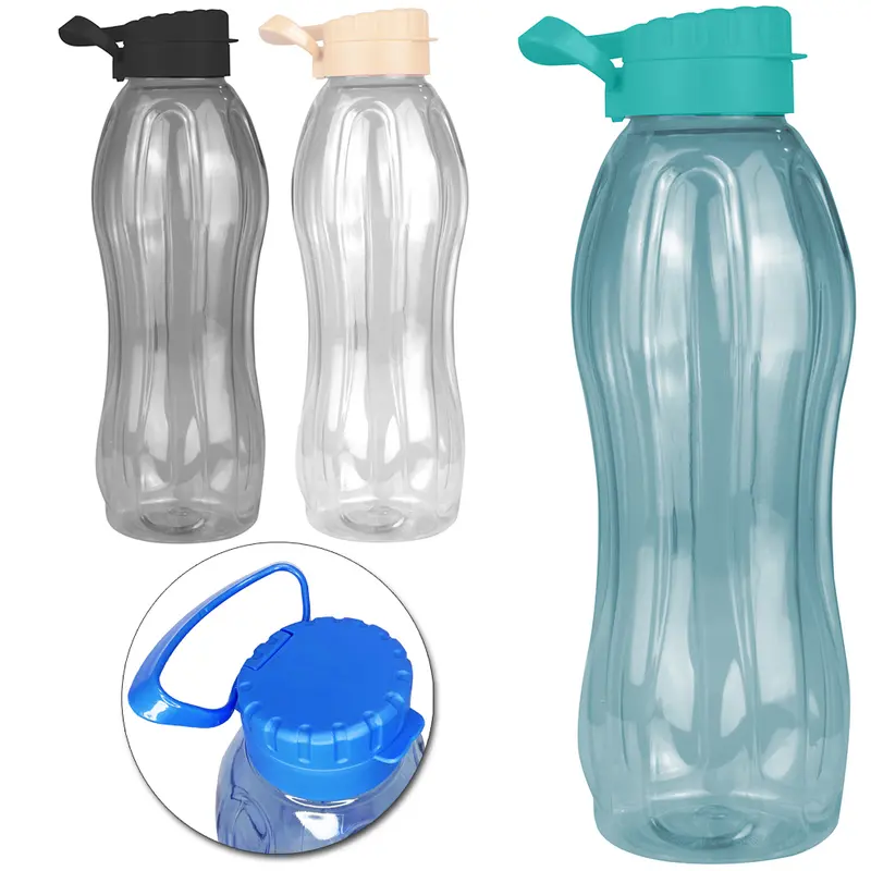GARRAFA SQUEEZE DE PLASTICO PET REDONDO CONSTELACAO TRANSLUCIDA COM TAMPA E ALCA 1,5L STTW
