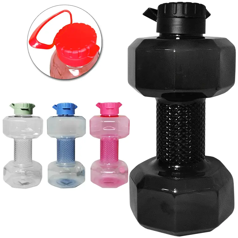 GARRAFA SQUEEZE DE PLASTICO PET HALTER COM TAMPA E ALCA TRANSLUCIDO 2L