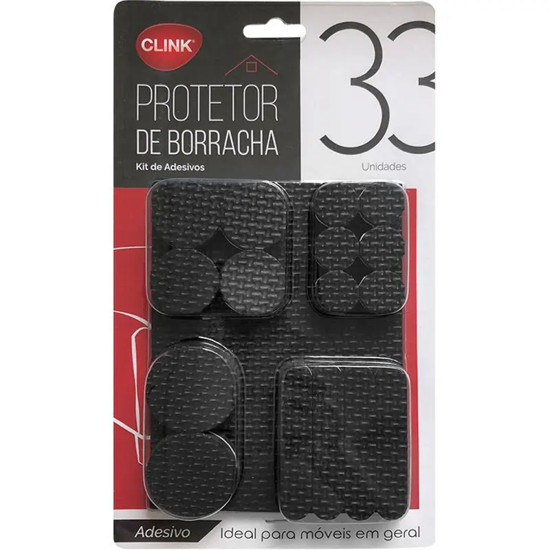 PROTETOR AUTOADESIVO PARA MOVEIS EM EVA SORTIDOS PRETO COM 33 PECAS