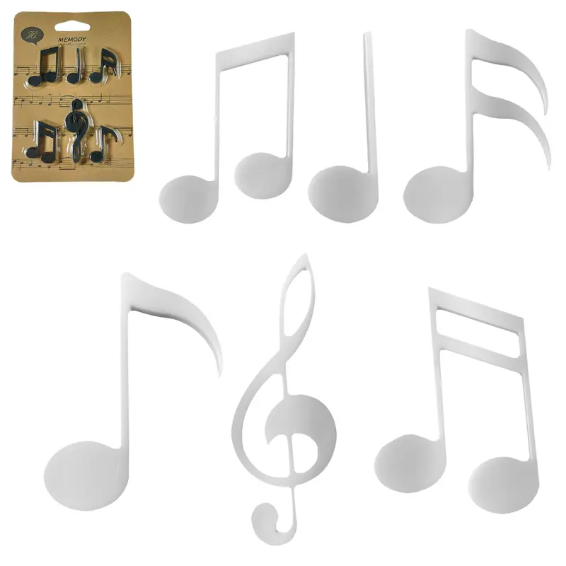 IMA DE GELADEIRA NOTAS MUSICAIS COM 6 PECAS