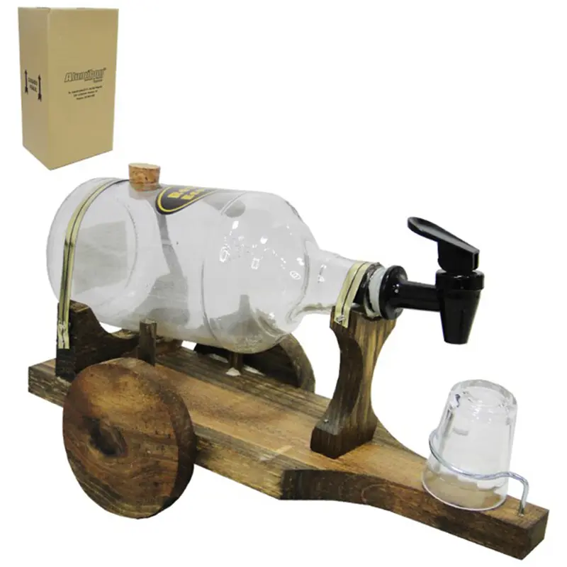 PINGOMETRO CARROCA 1 L COM COPO DE VIDRO DOSE / SHOT 50ML NA CAIXA