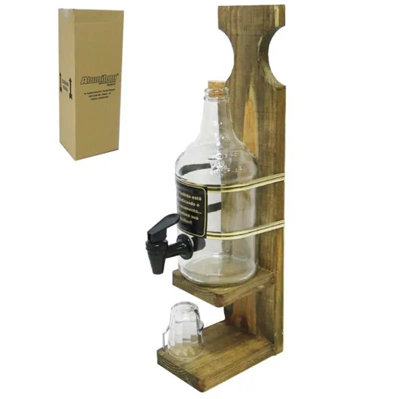 PINGOMETRO 1 L COM COPO DE VIDRO DOSE / SHOT 50ML NA CAIXA