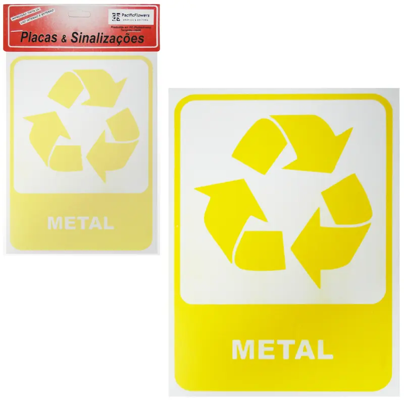 PLACA INDICATIVA METAL 15X20CM