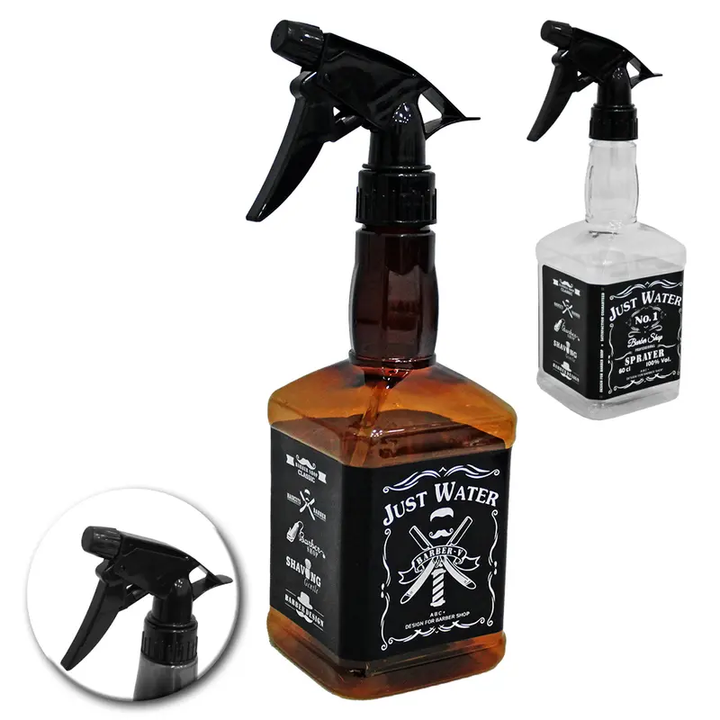 PULVERIZADOR / BORRIFADOR DE PLASTICO PET GARRAFA QUADRADA 620ML