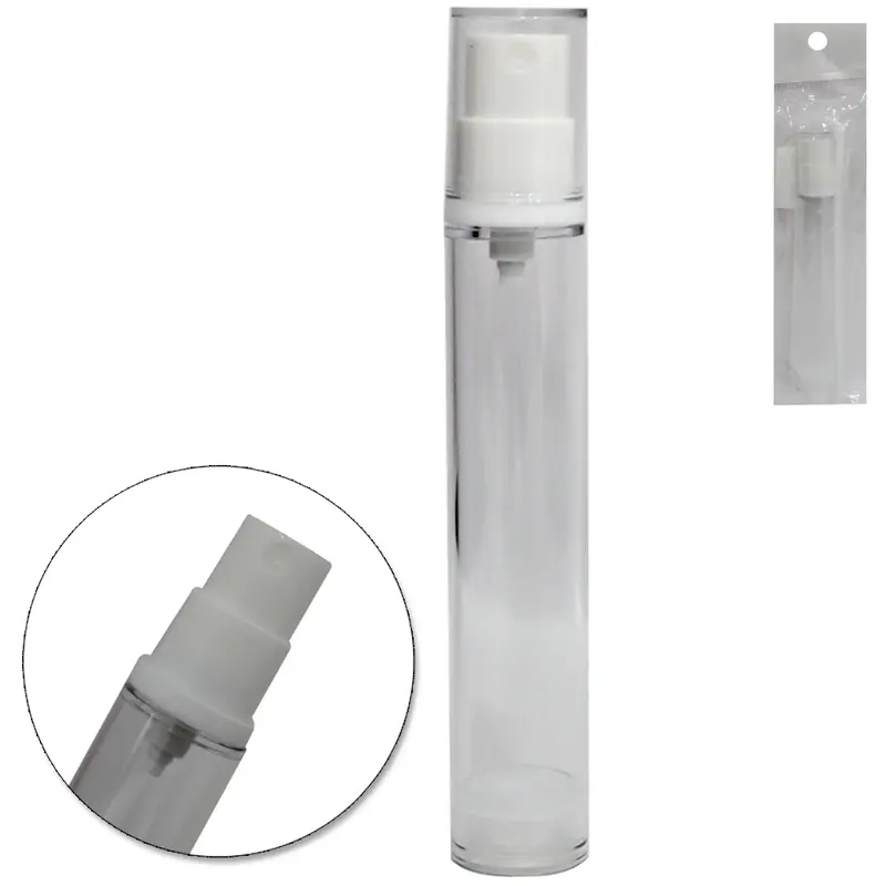 FRASCO VALVULA PUMP PRESSAO DE PLASTICO PARA VIAGEM COM TAMPA 15ML