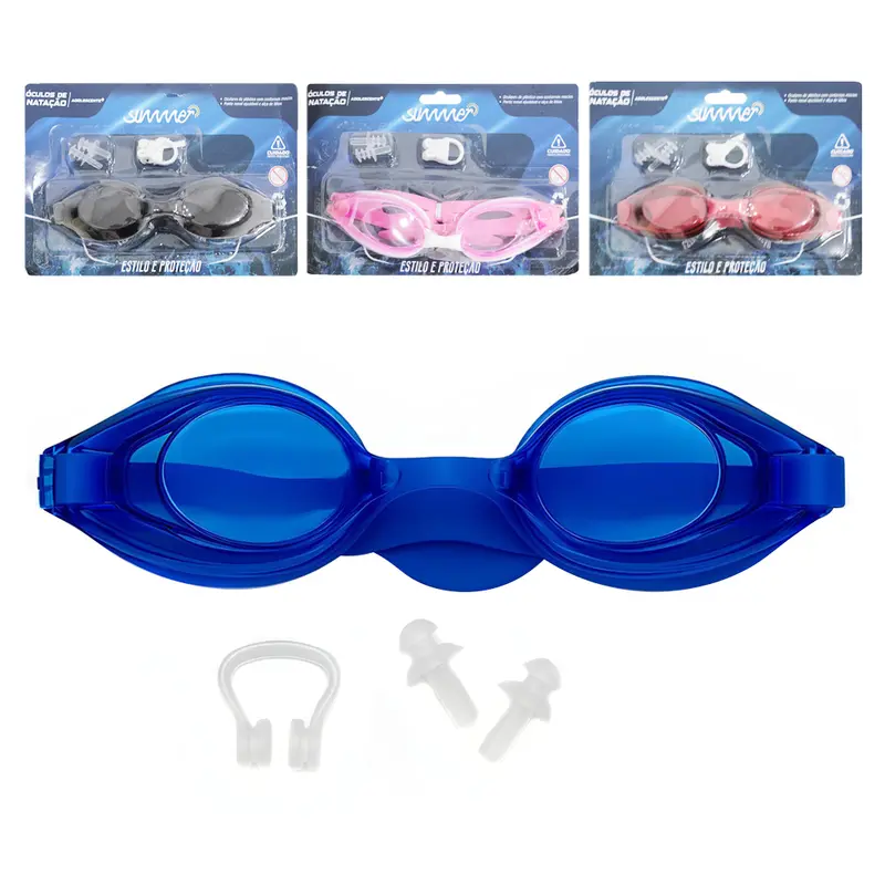 OCULOS DE NATACAO COM PROTETOR DE OUVIDO E NASAL SUMMER