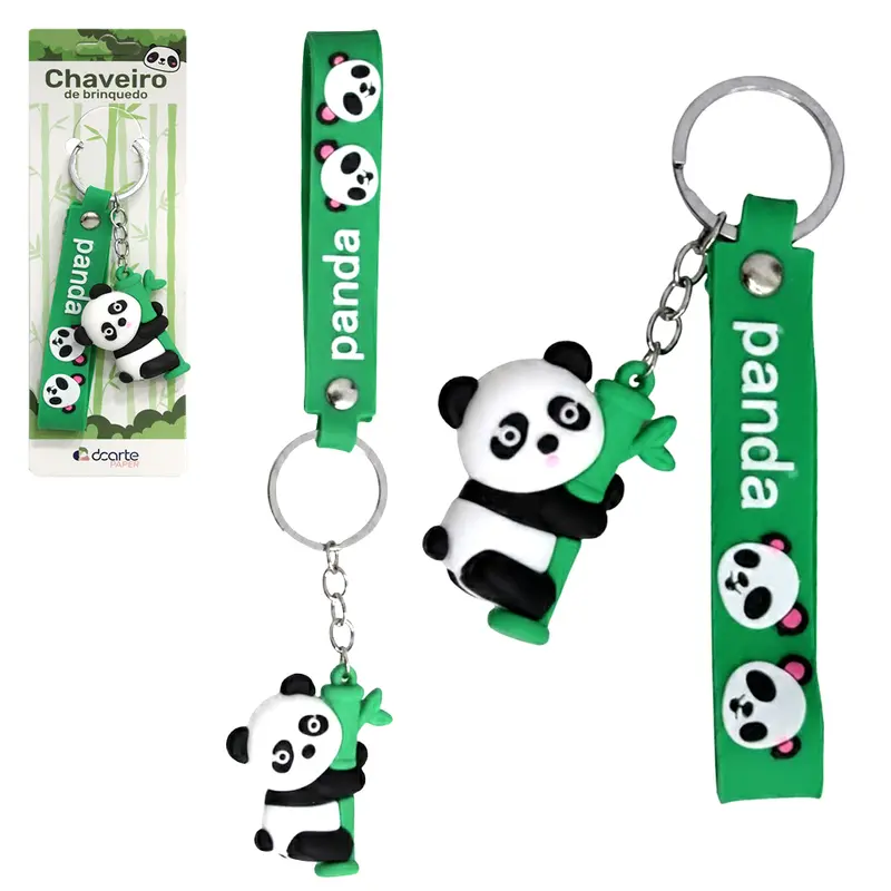 CHAVEIRO EMBORRACHADO DE PVC PANDA