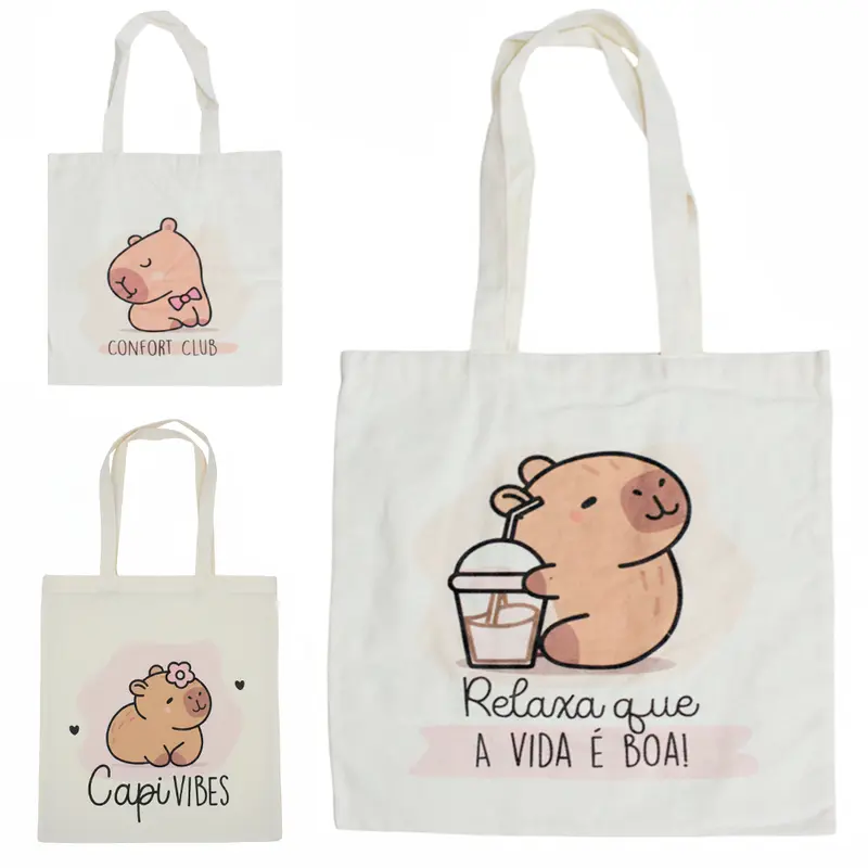 BOLSA SACOLA MULTIUSO DE ALGODAO 68X39,5X34CM