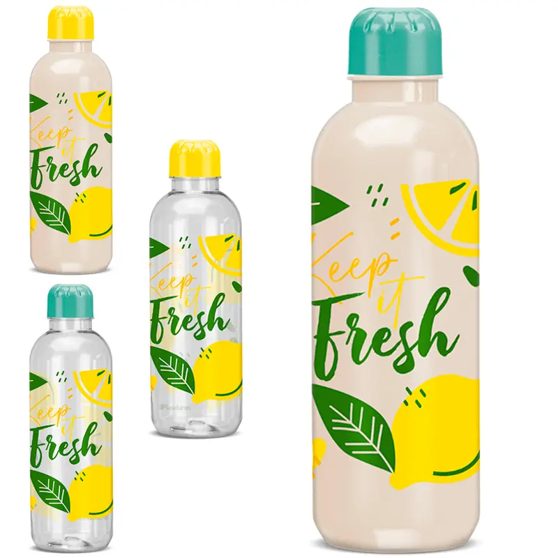 GARRAFA SQUEEZE DE PLASTICO PET REFIL LIMAO SICILIANO 600ML