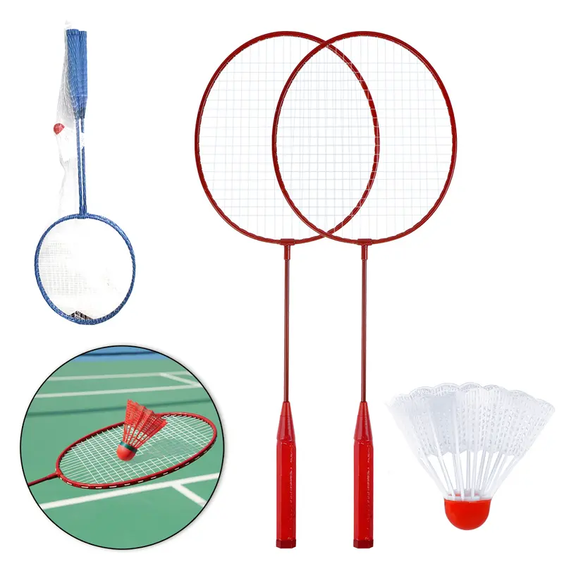 RAQUETE DE BADMINTON COM 2 PECAS + PETECA NA REDE