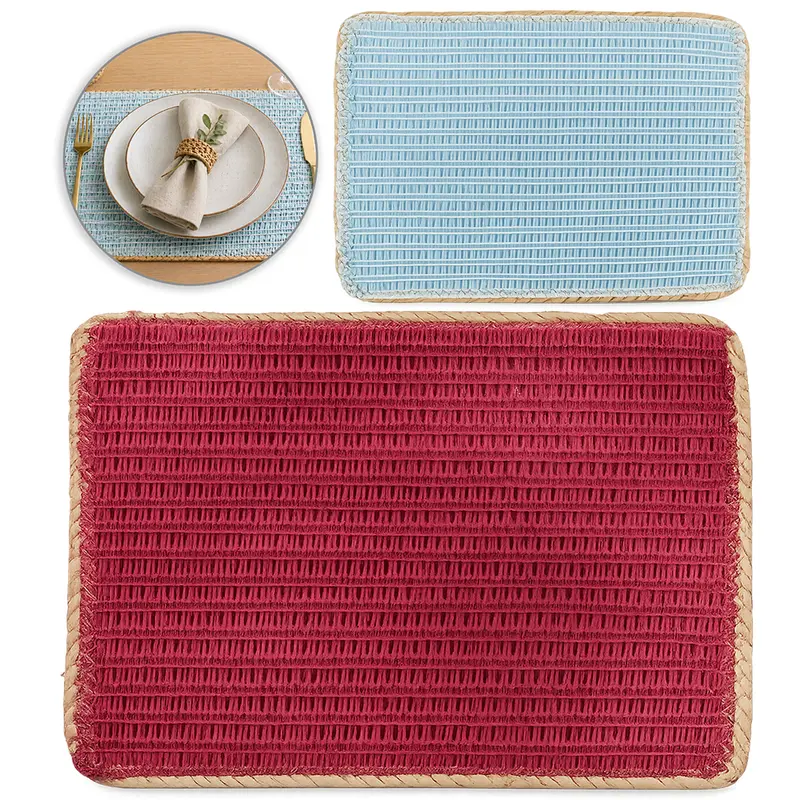 TOALHA LUGAR AMERICANO DE PALHA RETANGULAR 45X30CM