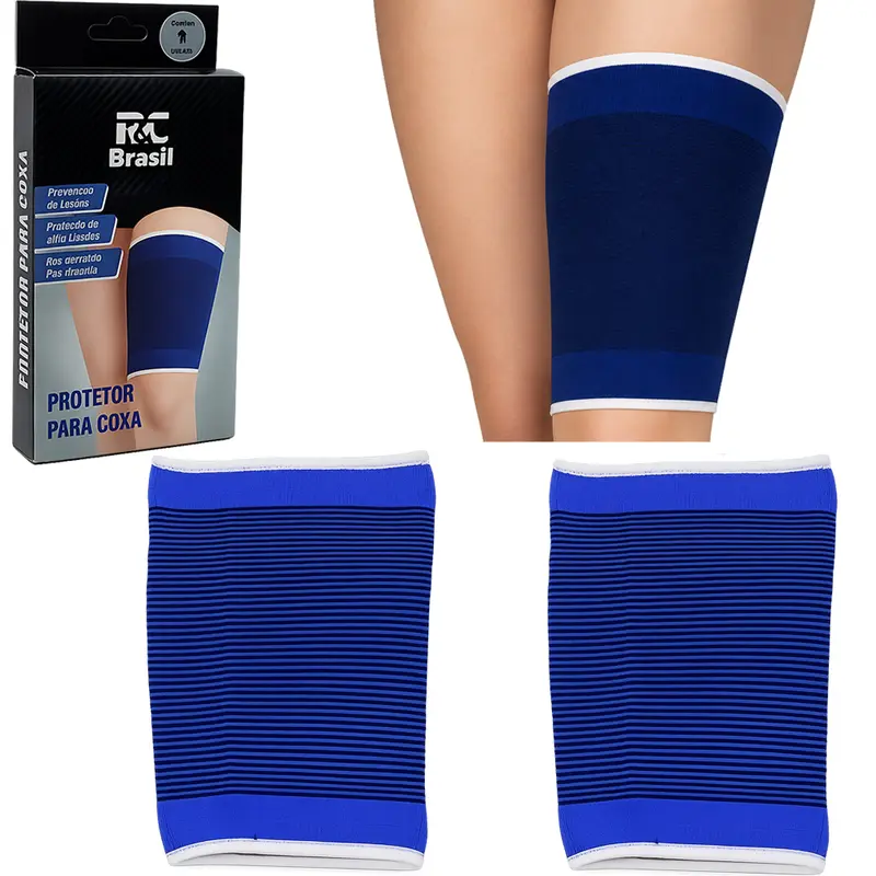 ( PROTETOR PARA COXA ) COXAL DE POLIESTER AZUL COM 2 PECAS