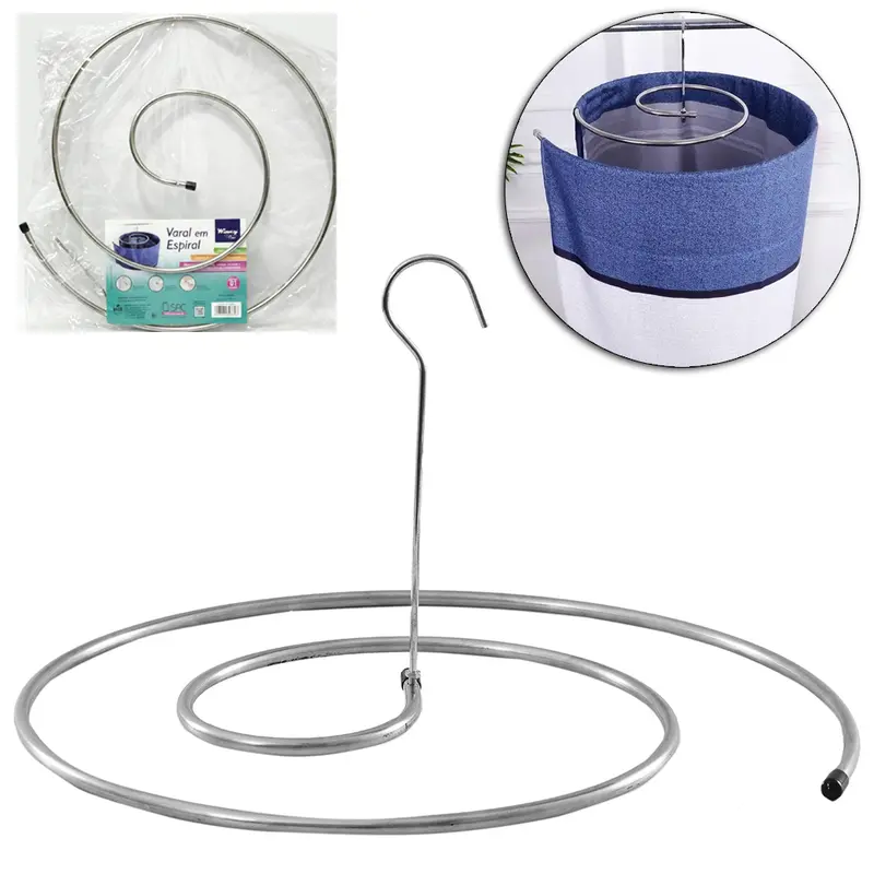 VARAL CABIDE ESPIRAL DE INOX 15X45CM DE Ø