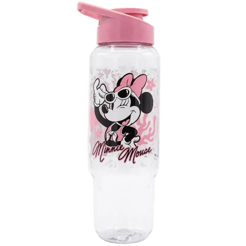 GARRAFA SQUEEZE DE PLASTICO PET CONSOLE MINNIE COM TAMPA E ALCA 1L