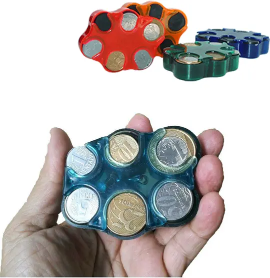 PORTA MOEDAS / NIQUEL DE BOLSO COLORS 7,5CM